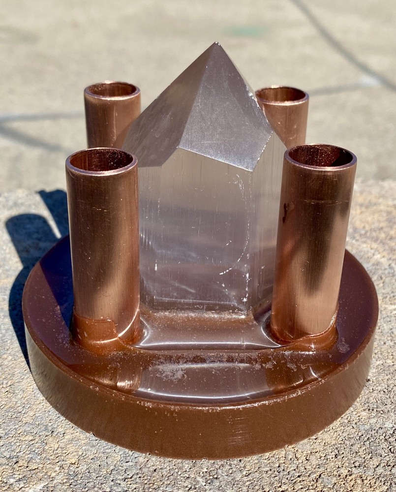 Orgone Cloudbuster with Selenite Tower & Copper Pipe