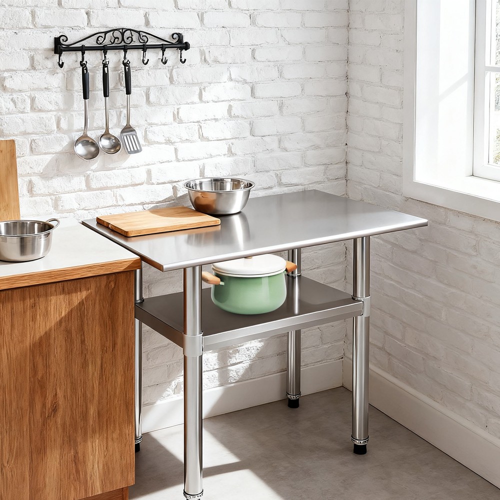 Versatile Adjustable Under Shelf for Workbench - 21.65 × 9.84 Inches