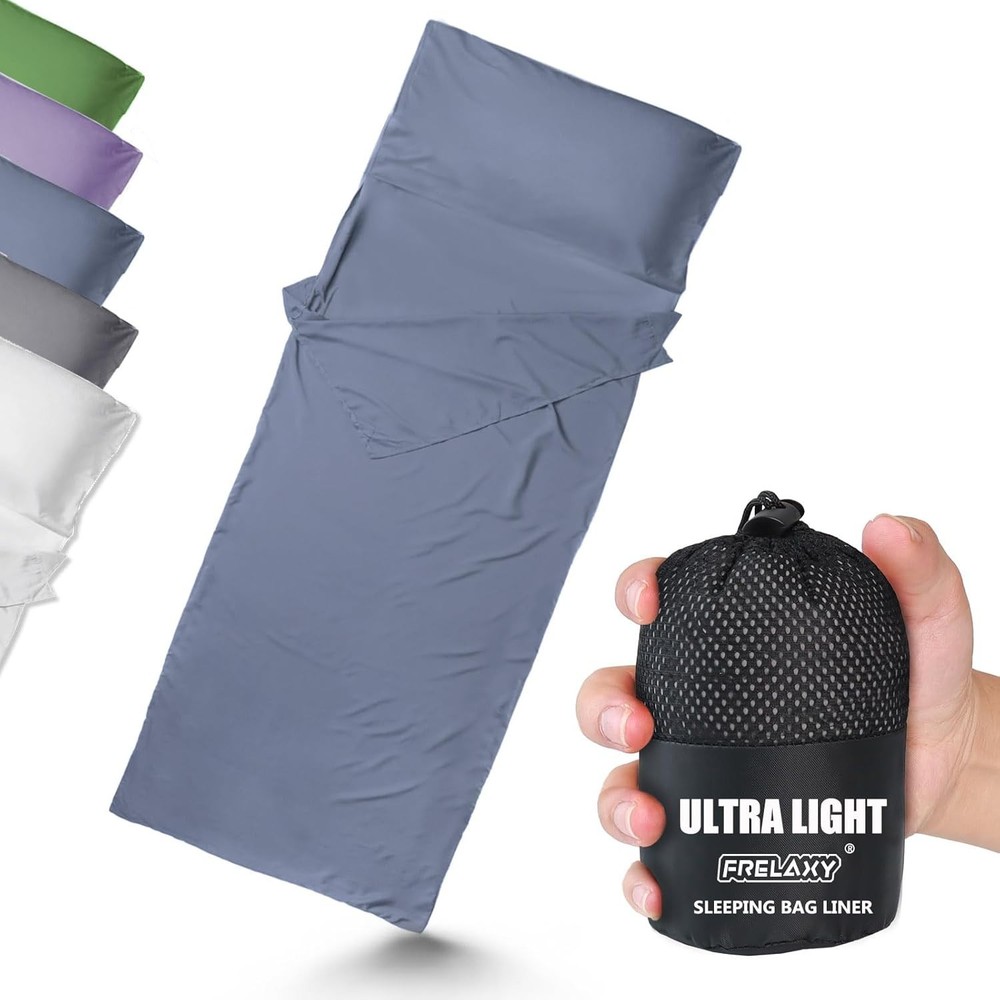 Ultralight Sleeping Bag Liner - Lighter & Compact, 3 Sizes Travel Sheets & Ad...
