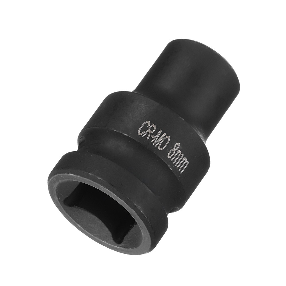 4 Point Square Socket 1/2" Drive 8mm Metric CR-MO Square Impact Wheel Socket