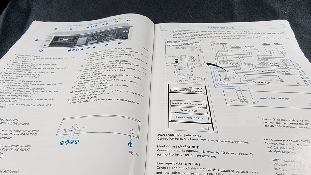 SANYO RD 420 Stereo Cassette Deck Operating Instructions Manual