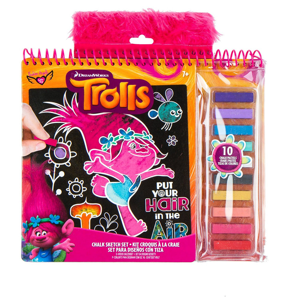Dreamworks  Trolls Chalk Sketch Set ~ NEW
