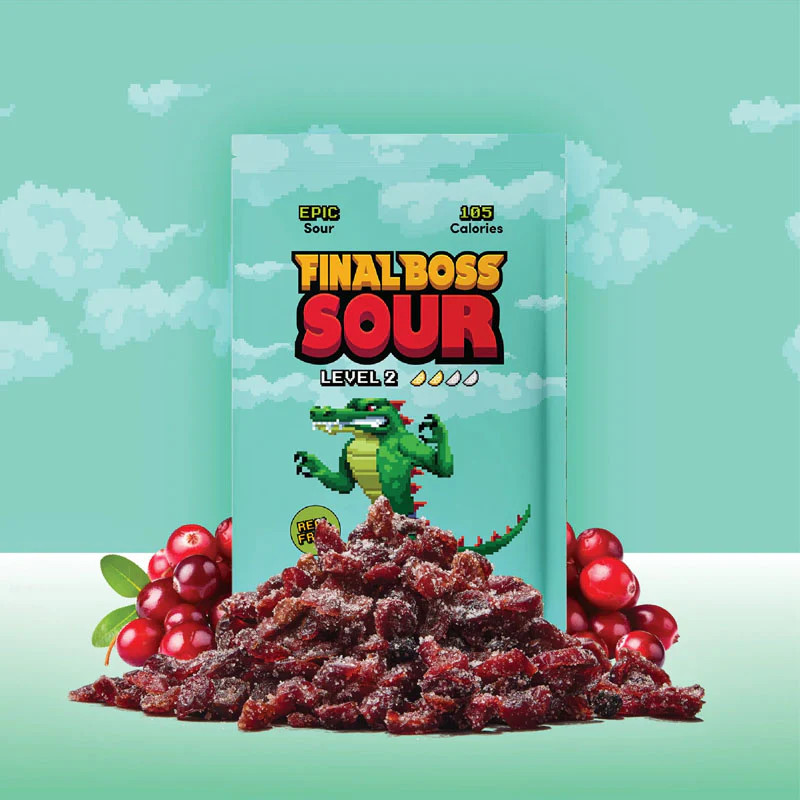Final Boss Sour | Cranberry | Level 2 (30g) Exotic Snacks