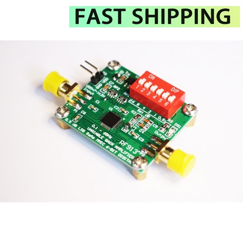 RF913 0.1G-6GHz RF Attenuator Module Radio Accessory w/ Amplification Function-