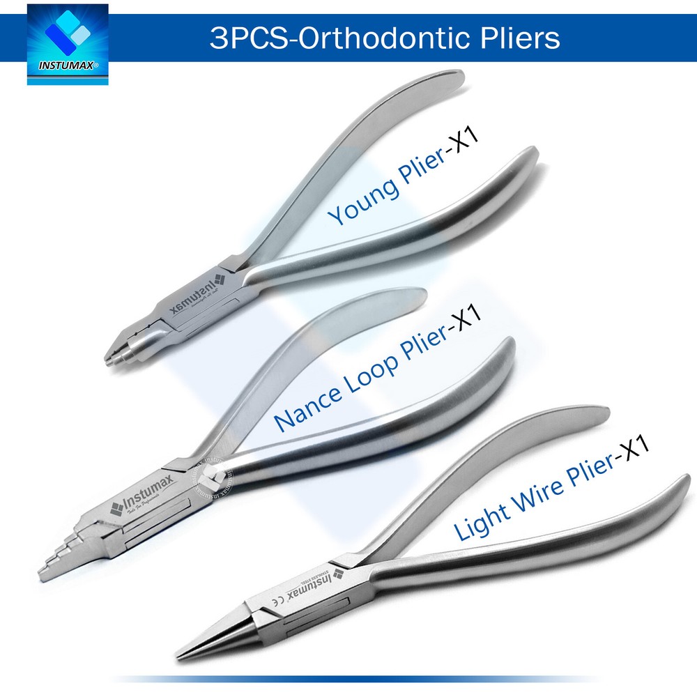 Orthodontic Light Wire Bending Plier, Young Pliers, Nance Loop Forming Plier Set