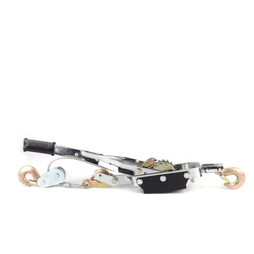 5 Ton Hand Come A Long Ratchet Winch Hoist Puller Cable Puller Tool W/ 3 Hooks