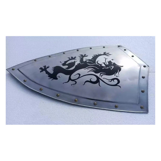 28'' Medieval Fully Functional Dragon Shield Warrior Templar Medieval Shield