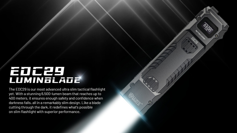 Nitecore EDC29 USB-C Charging 6500 Lumens LED Torch Flashlight
