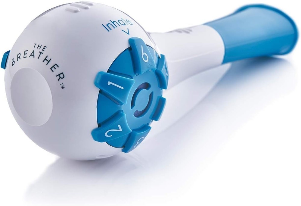 Compact Portable Lung Trainer with Multiple Resistance Levels & App Support