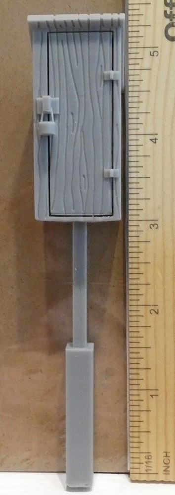 Telephone Line Box 6' Post G Scale Model Train Accessory