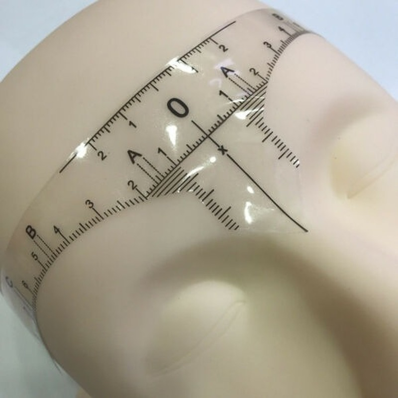 3D Microblading Permanent Makeup Eyebrow Ruler Disposable Sticker Tattoo Stencil