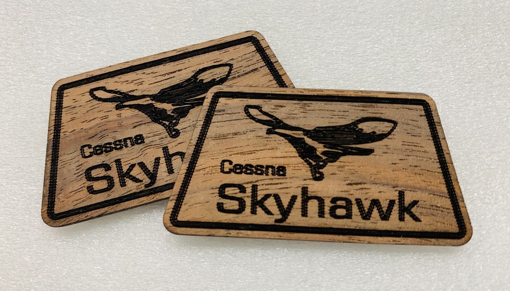 C-103VWYE VINTAGE SKYHAWK YOKE EMBLEM (PAIR)