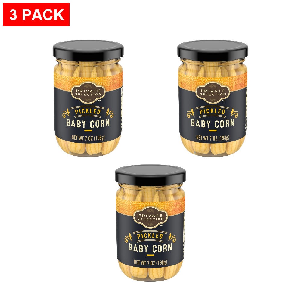 Private Selection Pickled Baby Corn 7 oz - Pack of 3