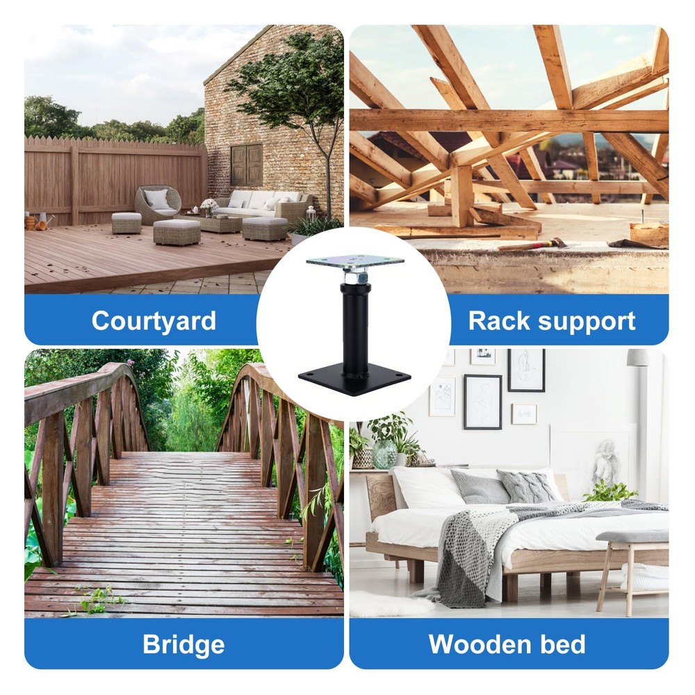 2 Pack Adjustable Floor Jack Post, 6’’9’’ Height Range, House Floor Jacks Pos...