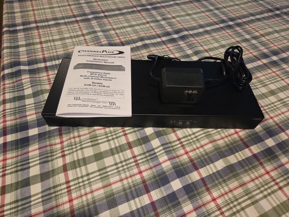 CHANNEL PLUS Linear SVM-22 2-Channel RF Modulator with AC Adaptor