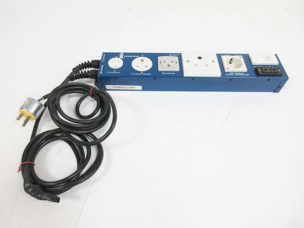 INTERPOWER 85010113 INTERNATIONAL SOCKET STRIP-RACK MOUNT - 7 SOCKET