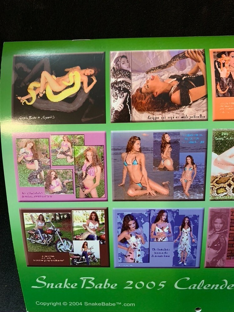 2005 Calendar Autographed Maria the SnakeBabe