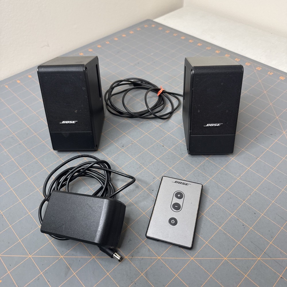 Bose MusicMonitor Computer Speakers Desktop PC Black Tested - Please Read