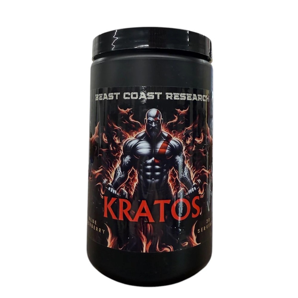 KRATOS High Stim Pre-Workout Blue Raspberry 30 servings ￼