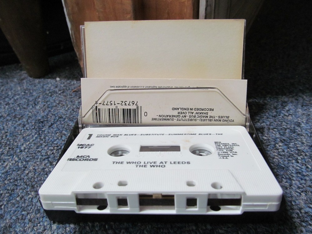 The Who - Live At Leeds - Cassette UNTESTED / AS-IS - For Insert & Case