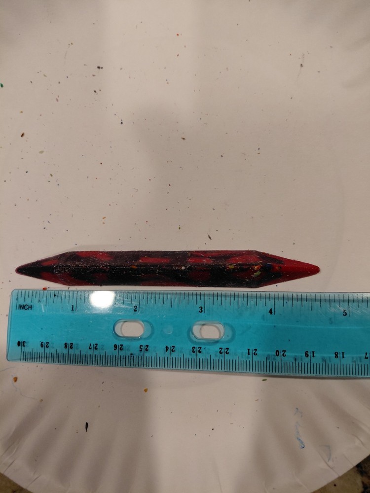Triangle Shaped Melted Crayons