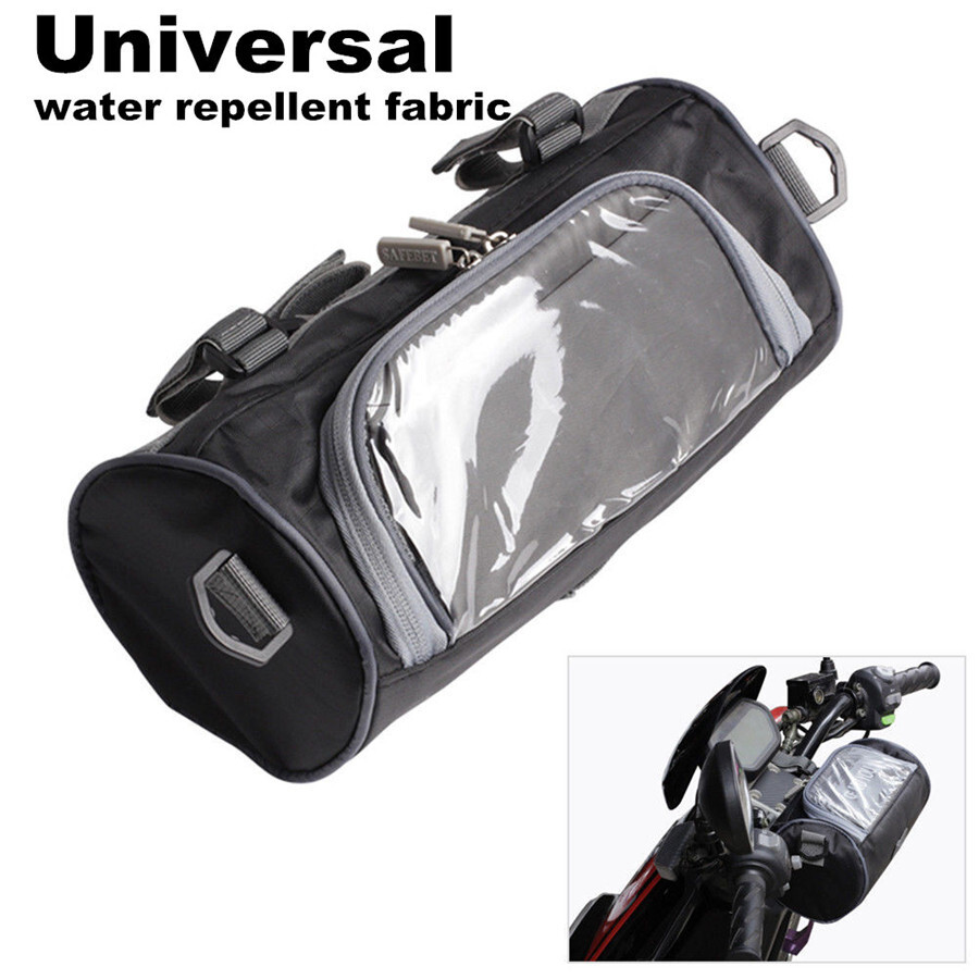 Motorcycle Handlebar Storage Bag Front Fork Pouch Smartphone Pocket Waterproof