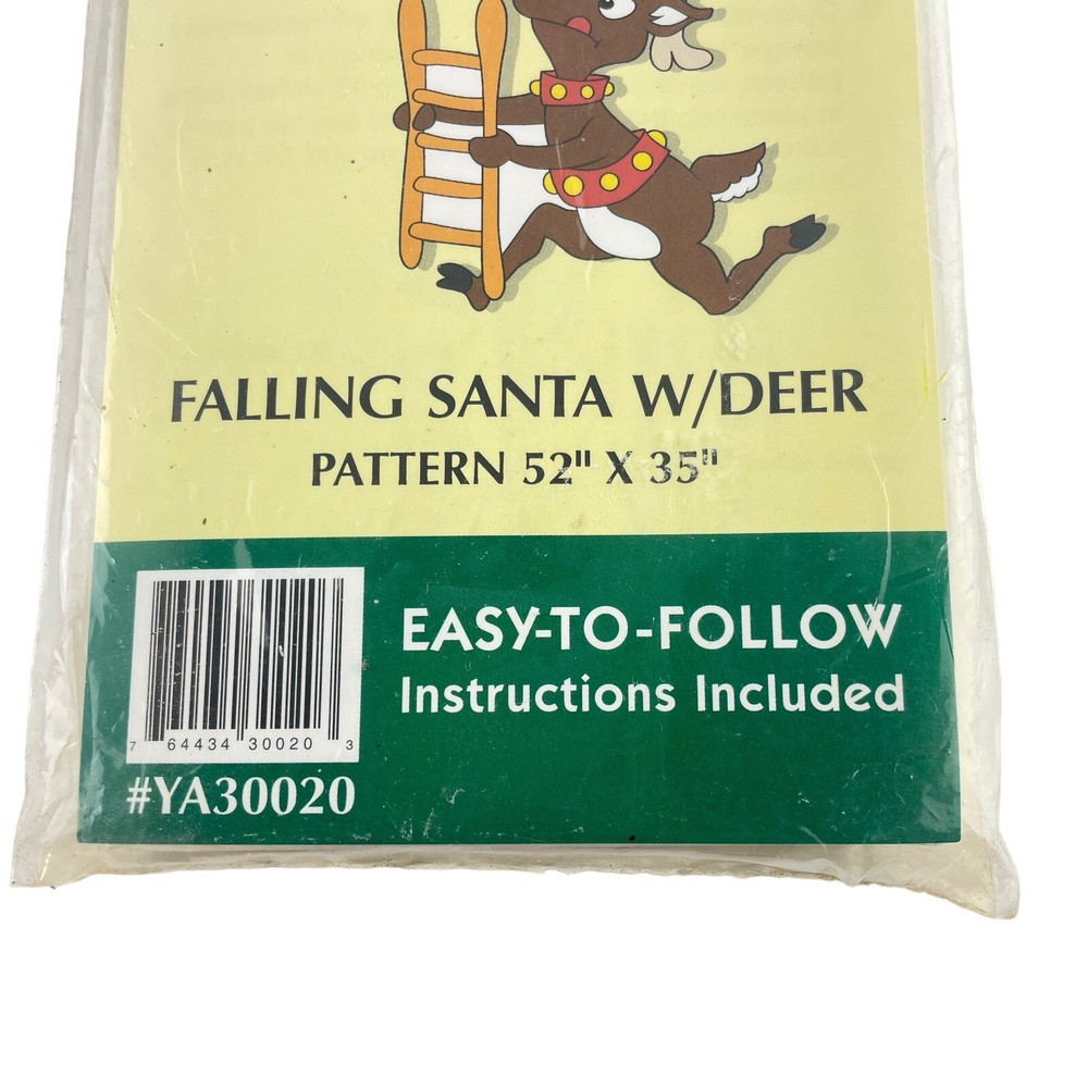 Christmas Falling Santa Yard Art PATTERN Do-It-Yourself Wood Scrollwork Jigsaw