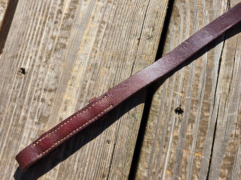 Devoucoux Brown Leather SINGLE Cheekpiece -Bridle Replacement Part - 12" Long