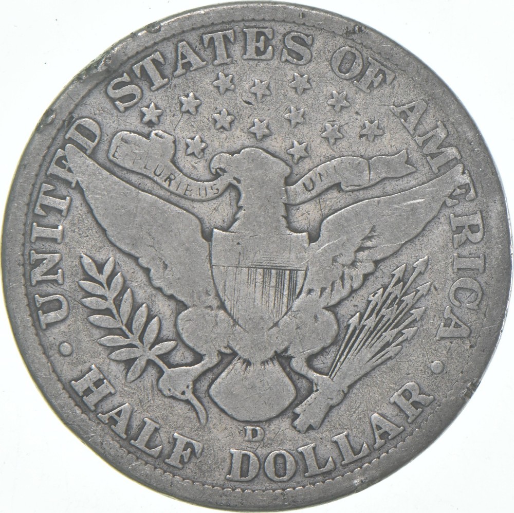 1907-D Barber Half Dollar Average Circ