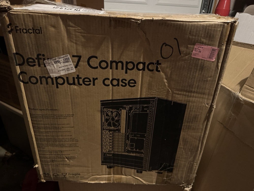 Fractal Define 7 Compact Black Computer Case See Pics