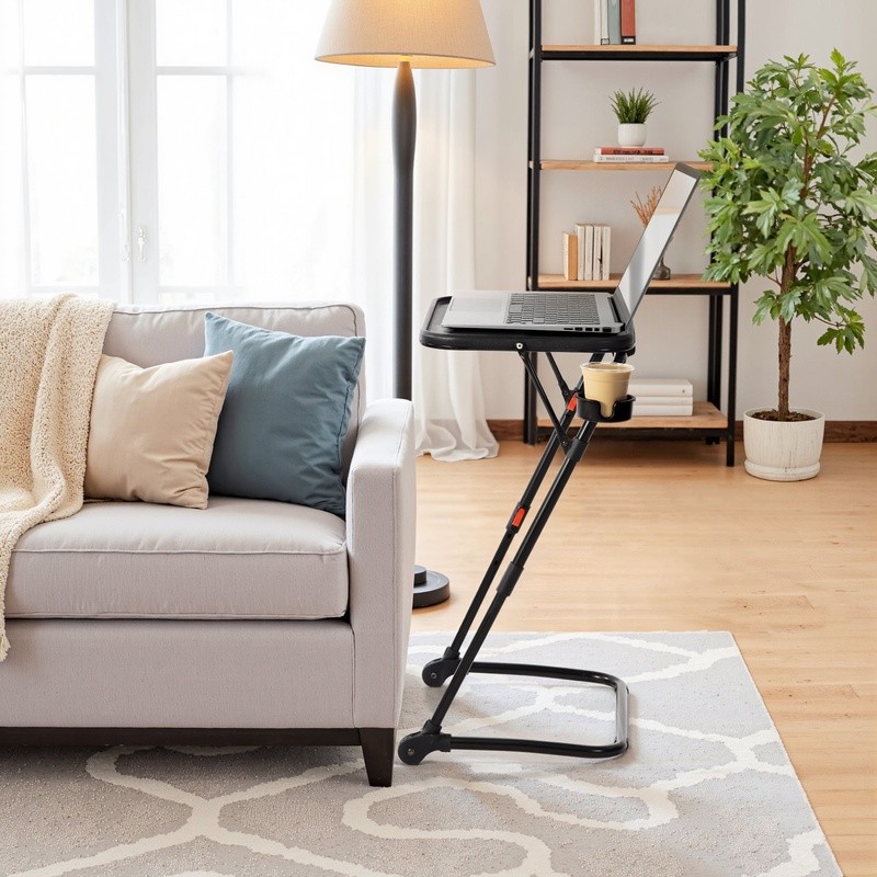 Adjustable Writing Desk Ergonomic Folding Study Table Portable Workstation New