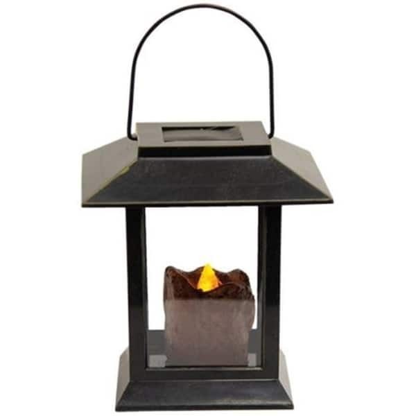 Burnt Mustard Dripped Pillar Lanterns