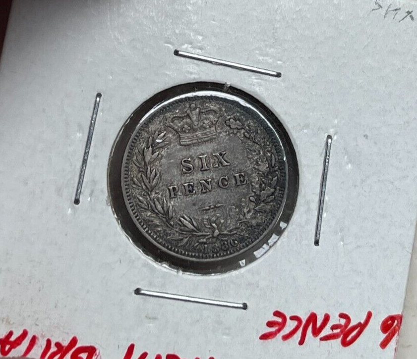 1886 Great Britain 6 Pence  bg