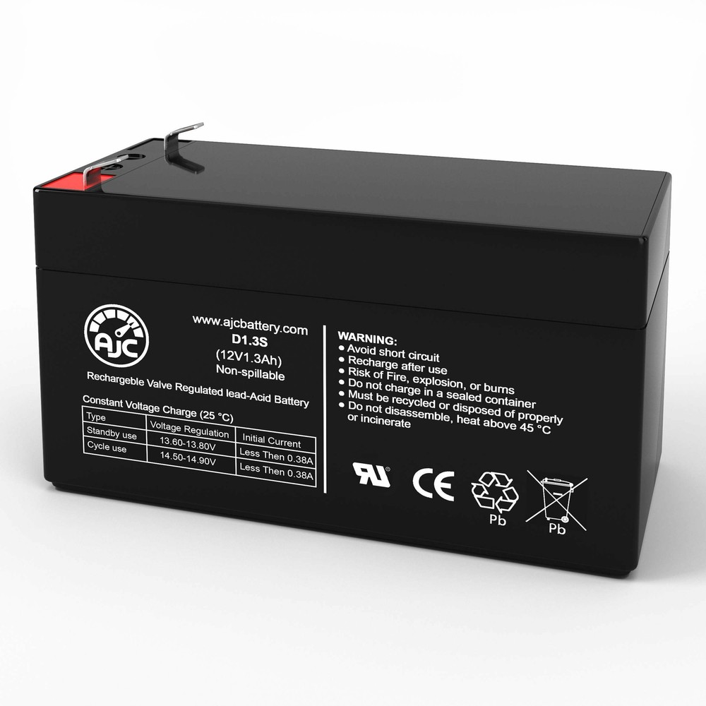 B&B BP1.2-12 12V 1.3Ah UPS Replacement Battery