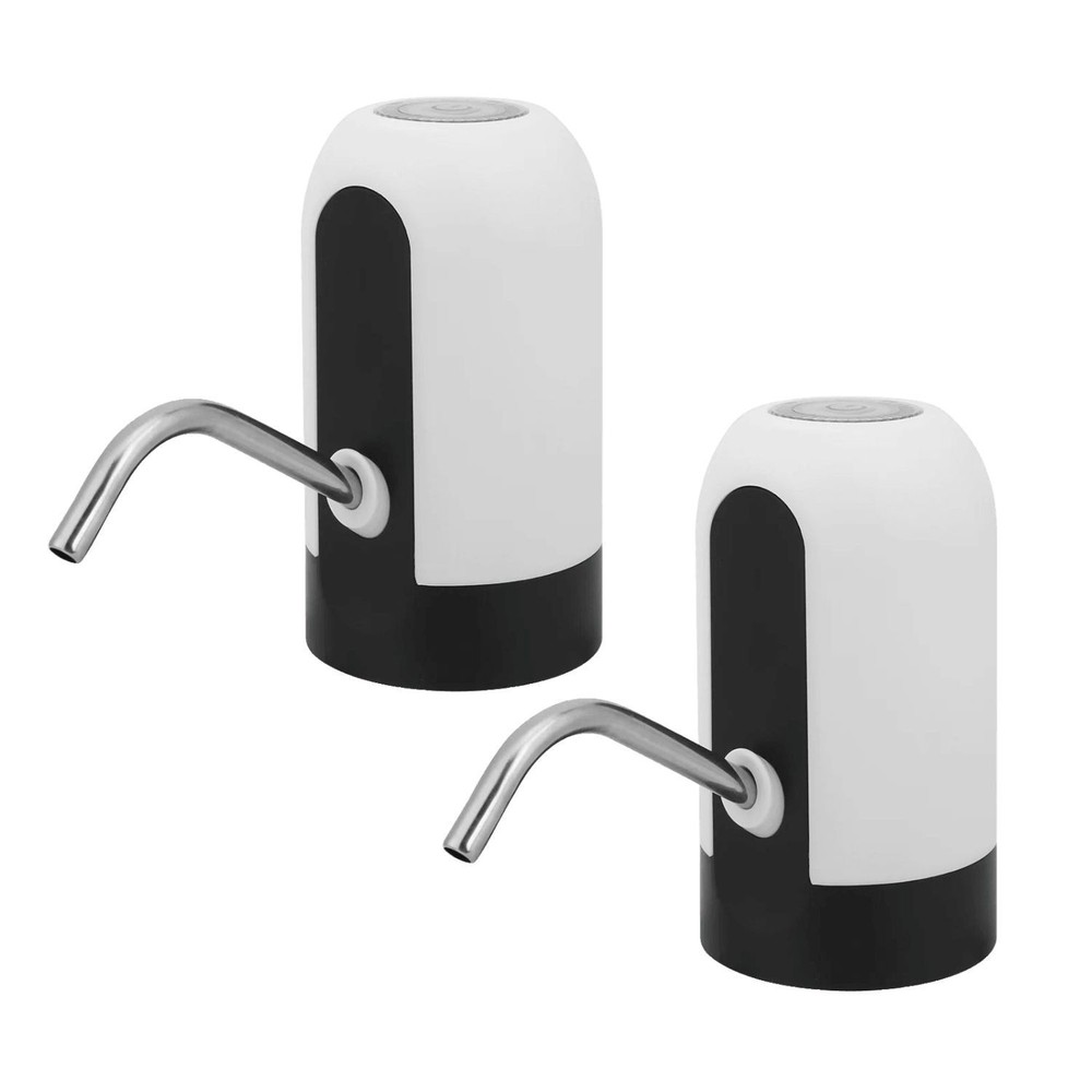 2-Pack Automatic Universal Rechargeable Water Dispenser Pump USB Power Switch