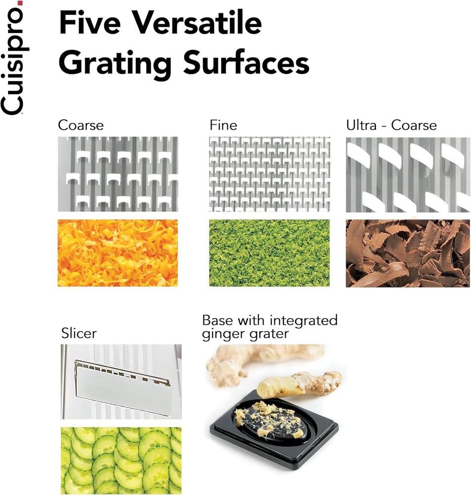Surface Glide Technology 4-Sided Boxed Grater