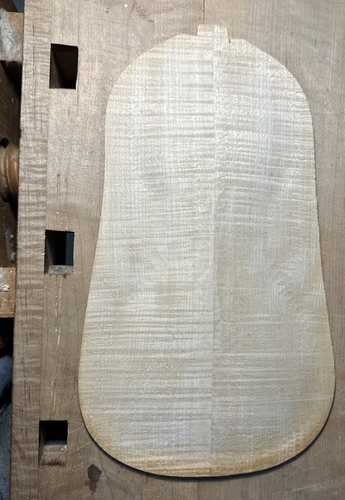 Old Flamed Maple  Pre carved Violin Back