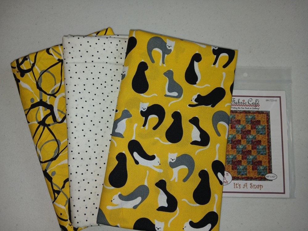 Bundle 3 yard, Fabric Cafe pattern, Quilt Kit, Coordinated focus, lgt,drk