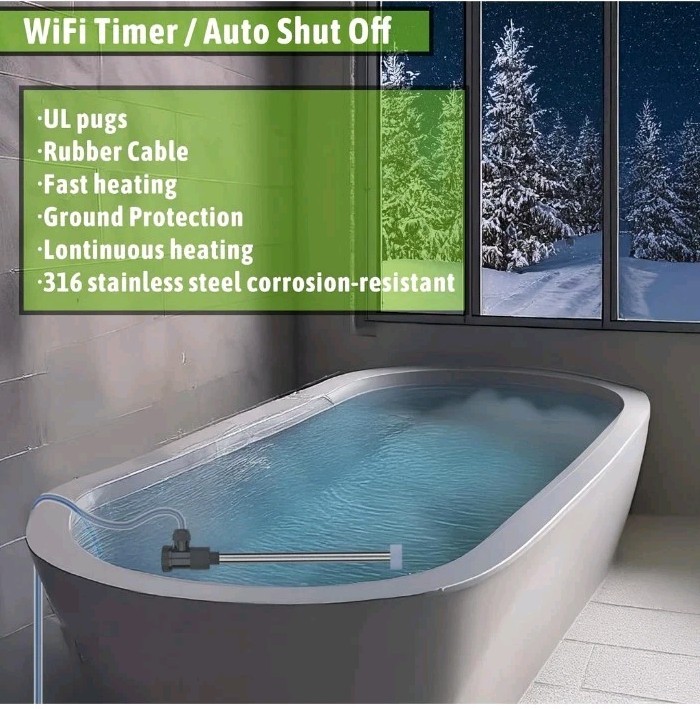 2000W Water Heater for Hot Tub & Pool – Portable Elec.....