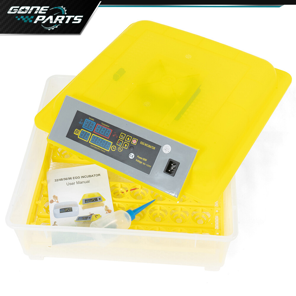 For 48 Digital Egg Incubator Hatcher Automatic Egg Turning Temperature Control