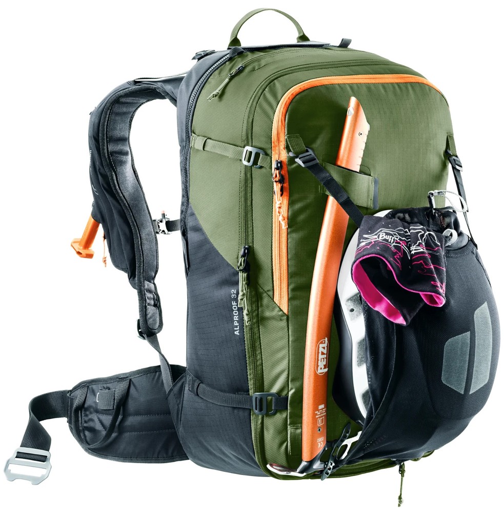 Airbag backpacks Deuter Alproof 32 (khaki-black)