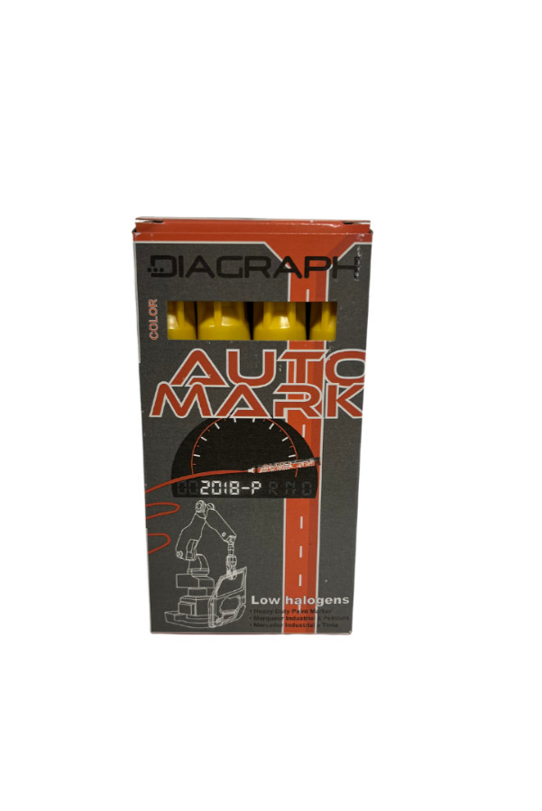 DIAGRAPH YELLOW PAINT MARKER 12PC