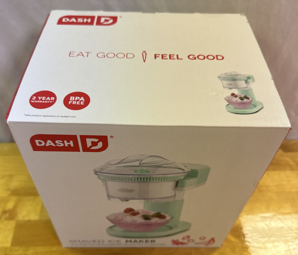 Dash Shaved Ice Maker Multi-Purpose Snow Cones Slushies Shaver Easy Clean NEW