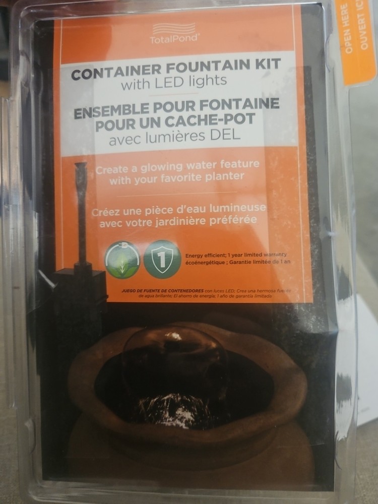 TotalPond Container Fountain Kit with LED Lights 52411