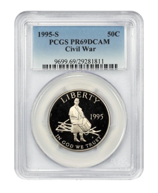 1995-S  CIVIL WAR  Commemorative Half Dollar  PCGS PR69DCAM