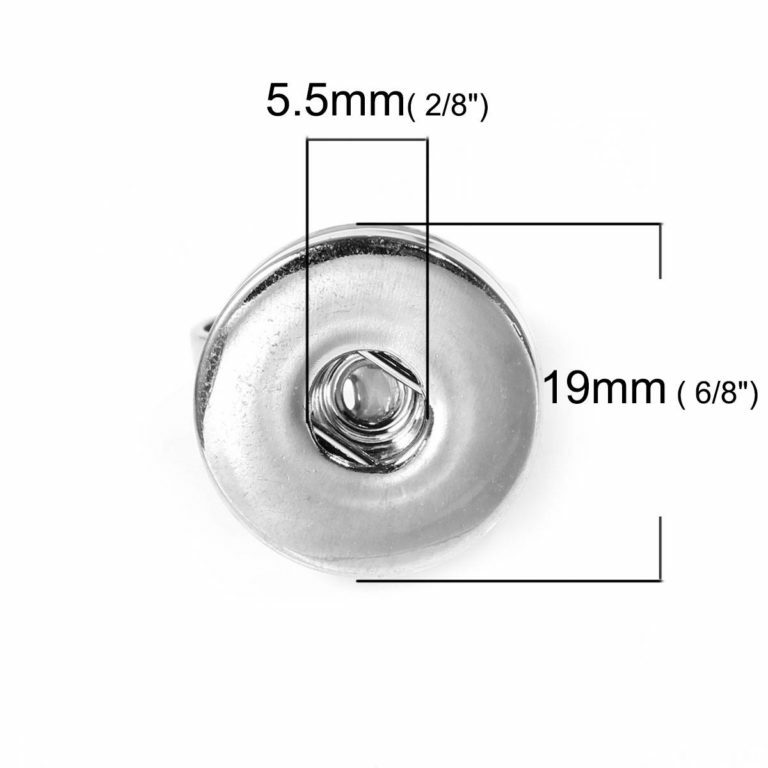 10 pcs. Silver Tone ADJUSTABLE Cabochon Setting Bezel RING bases settings – Ring