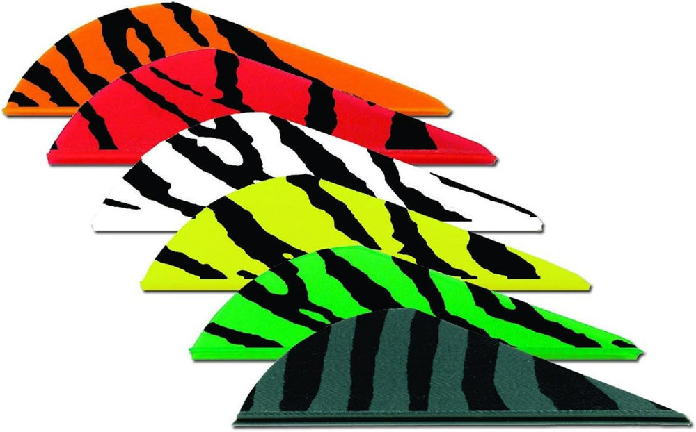 Blazer Tiger Archery Vane (100-Pack), Orange, 2 Inch