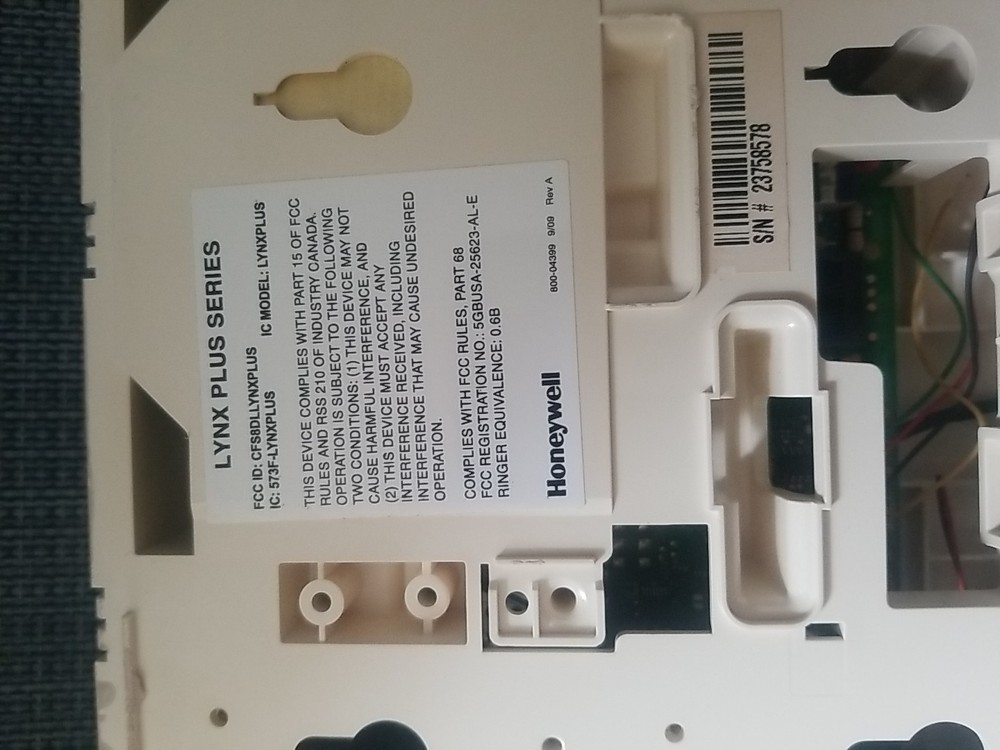 Honeywell LYNXPLUS SERIES PANEL