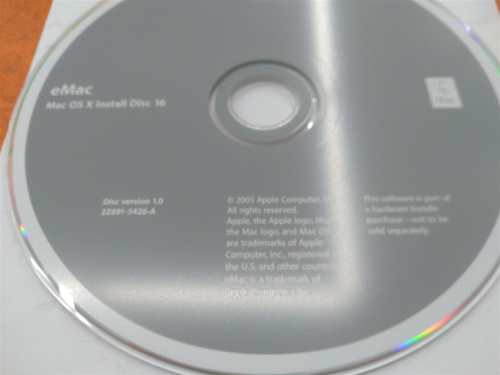⭐️⭐️⭐️⭐️⭐️Apple eMac Mac OS X Install Disc 16 2005