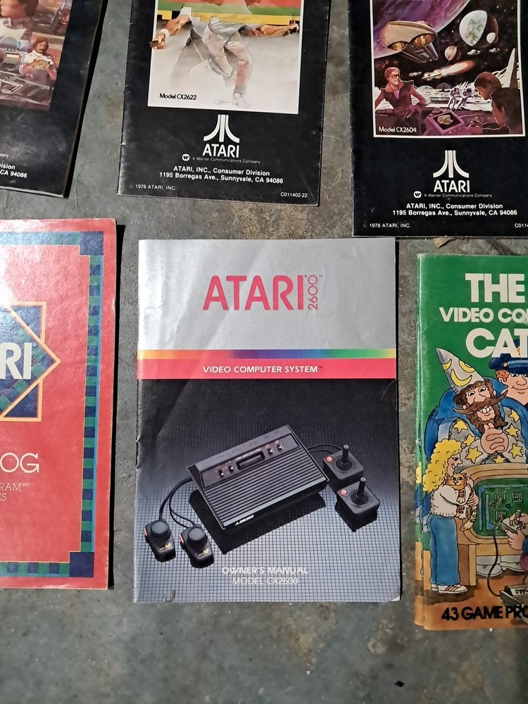Atari Lot Of 17 Game & Computer Manuals